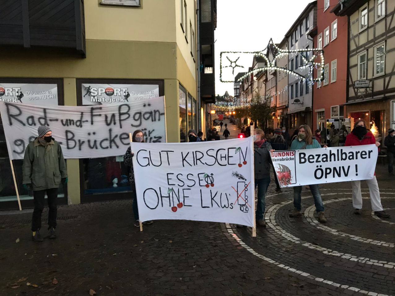 Mahnwache: Kein Brückenneubau in Witzenhausen!